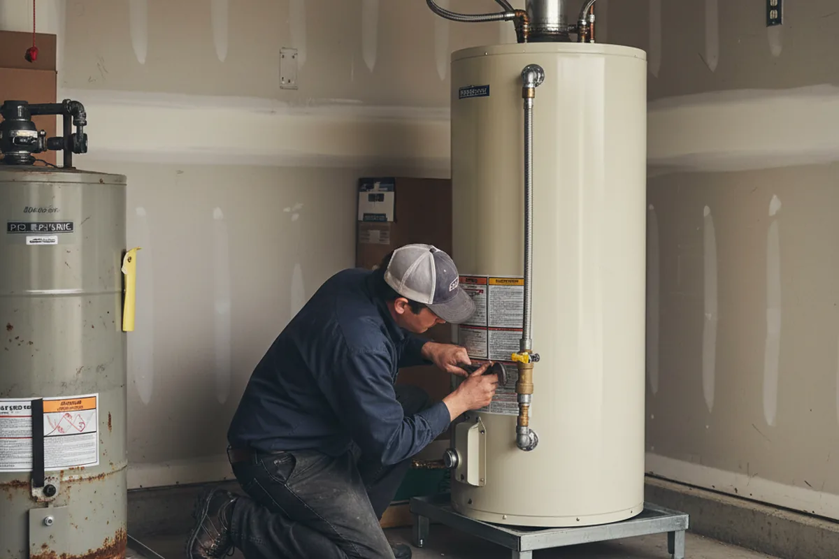 Water heater and shutoff valve replacement in Strattanville