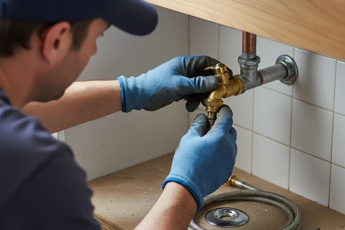 Shutoff valve and fitting work during Emergency Plumbing in Strattanville